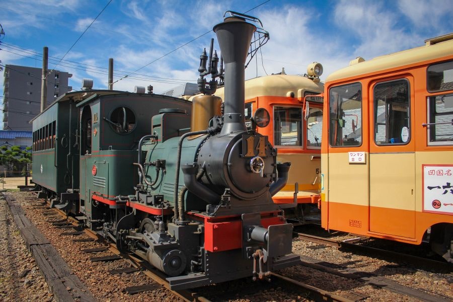 Dogo Onsen Station Botchan Train and tram