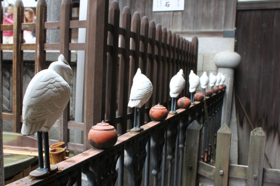 Dogo Onsen Honkan herons