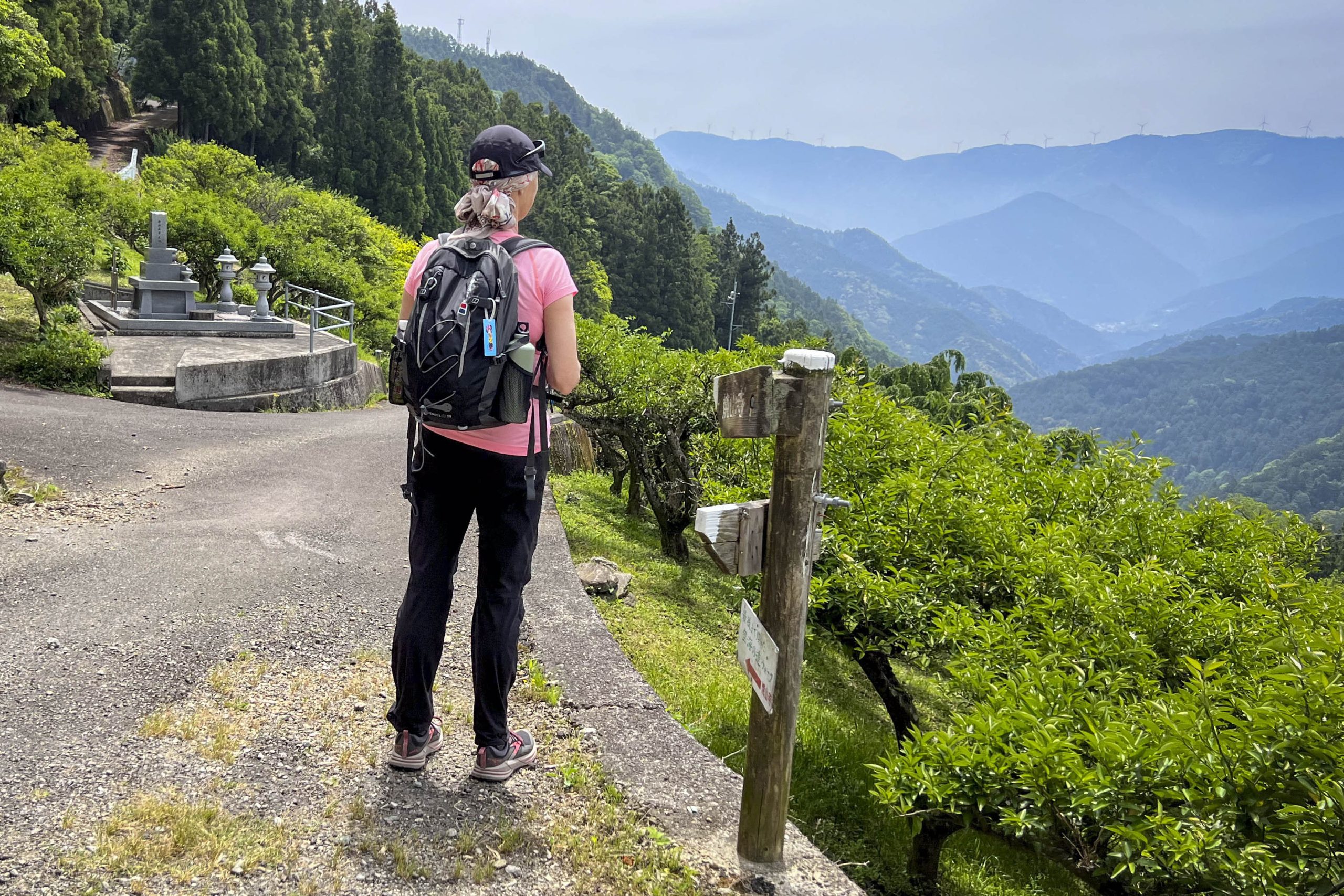 Fujiidera-to-Shosan-ji-hike-mountain-view-scaled