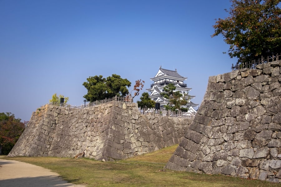 Fukuyama Castle and walls