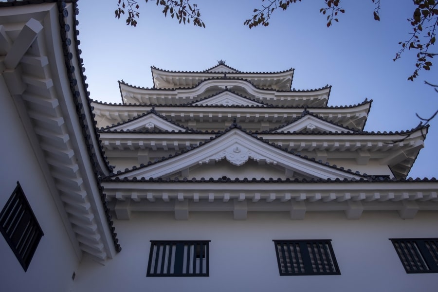 Fukuyama Castle keep gables