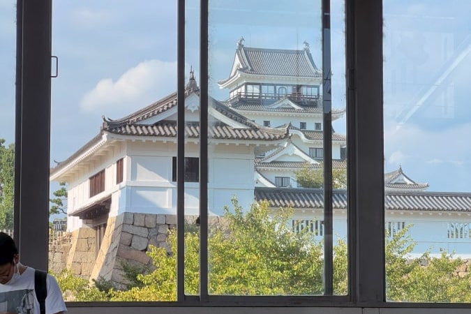 Fukuyama castle and station