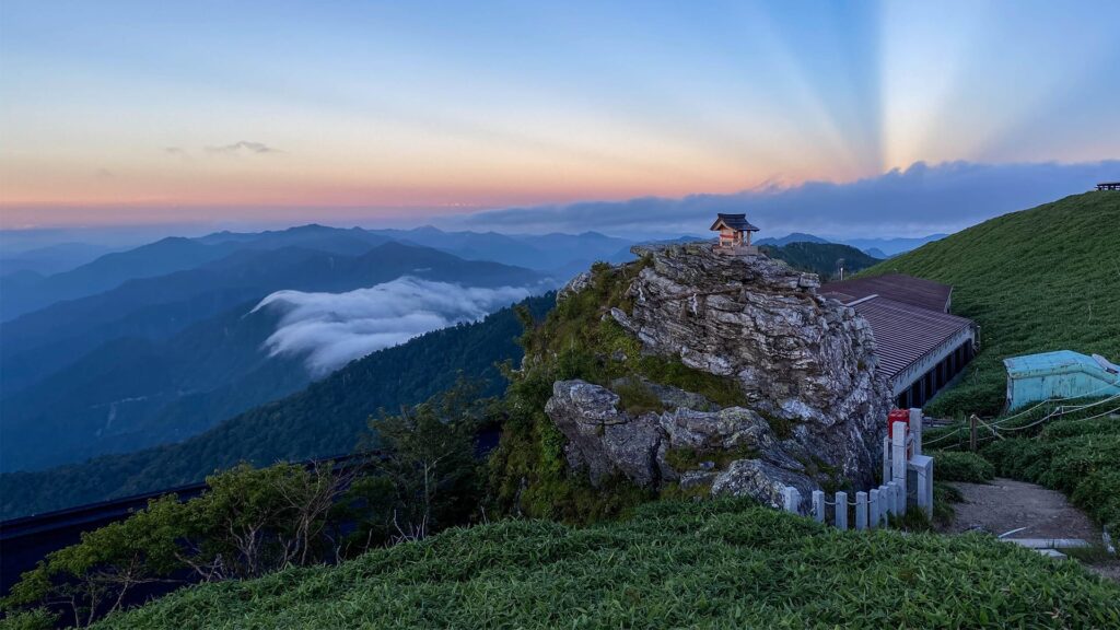 Hero Mt. Tsurugi sunset