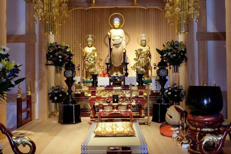 Hogon ji Temple main hall interior