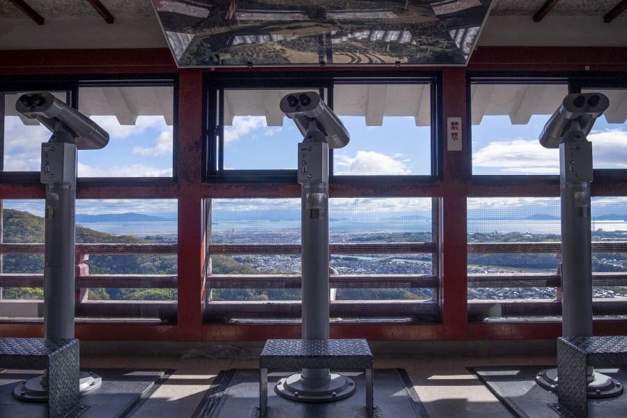 Iwakuni Castle binoculars