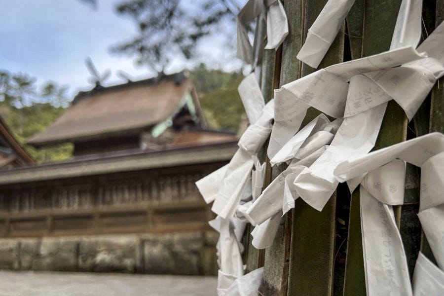 Izumo Shrine paper charms