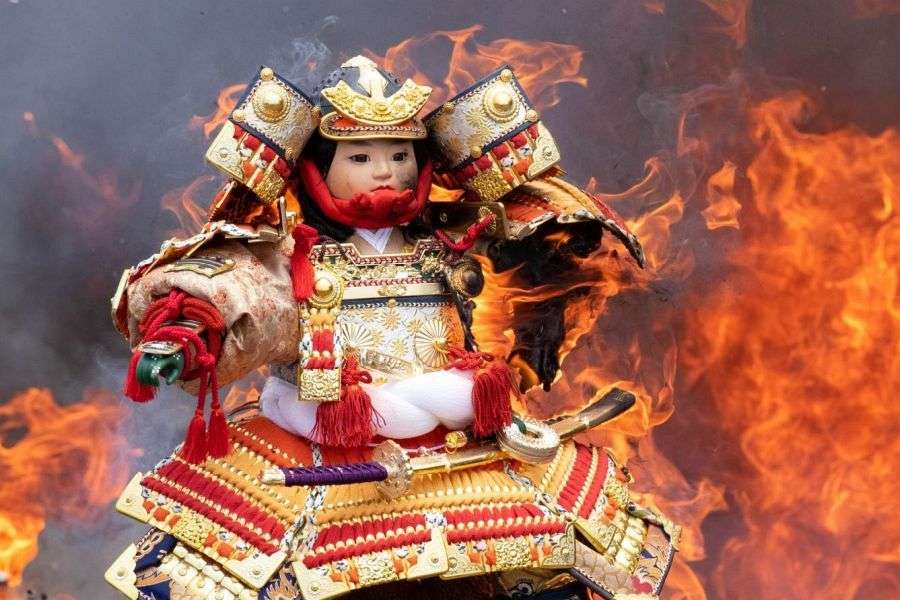 Jogan ji Temple doll funeral burning samurai doll