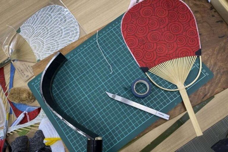 Marugame fan making craft