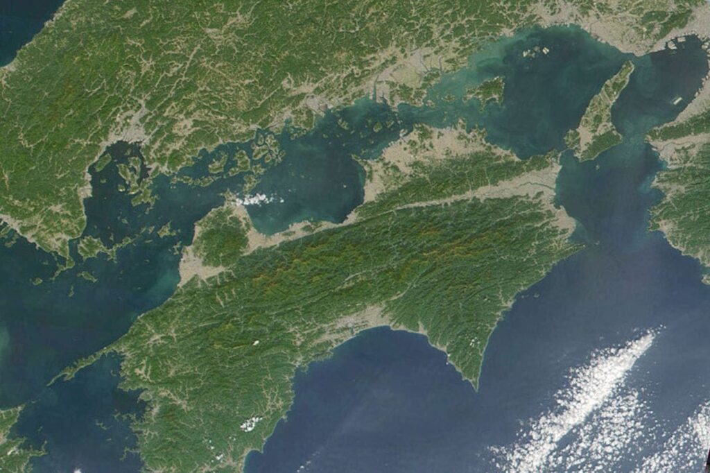 Median Tectonic Line in Shikoku