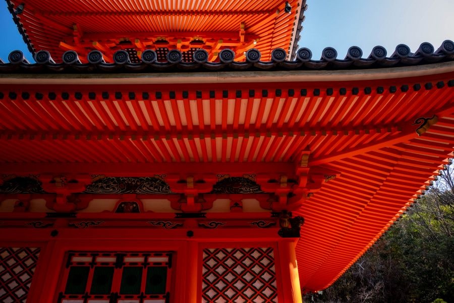 Mitaki dera Temple pagoda detail