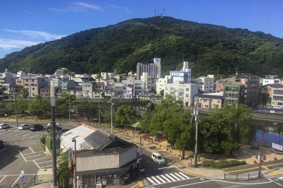 Mt. Bizan from Tokushima city