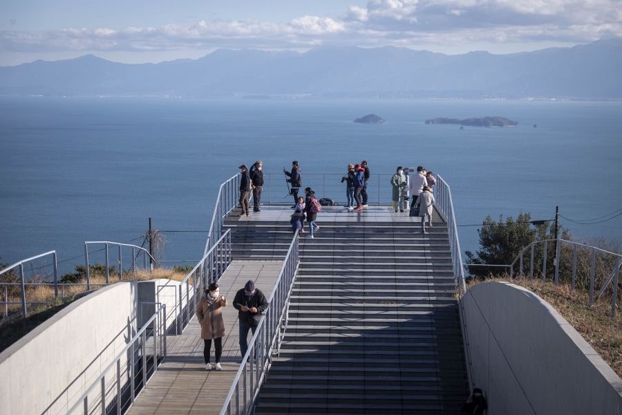 Mt. Kiro observatory Ishizuchi view