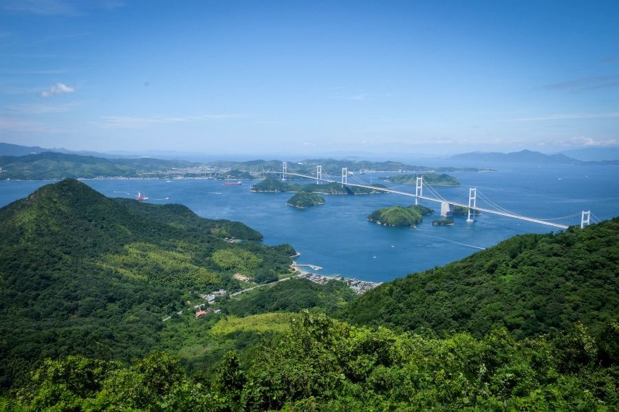 Mt. Kiro observatory Kurushima Straits bridge