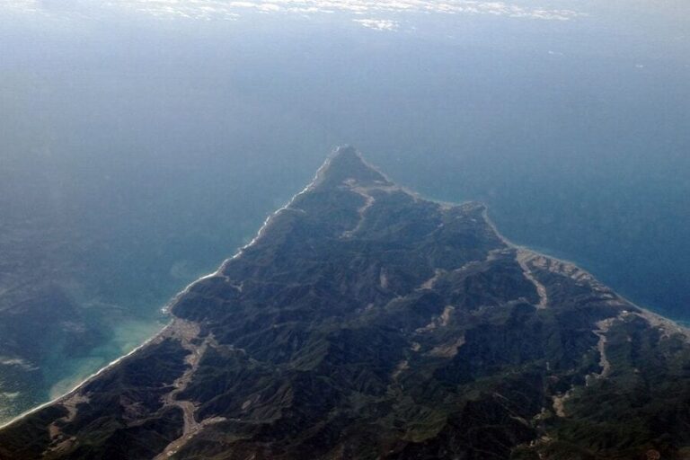 Muroto Peninsula aerial view