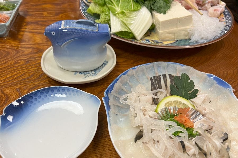 Nagahama Fugu course meal