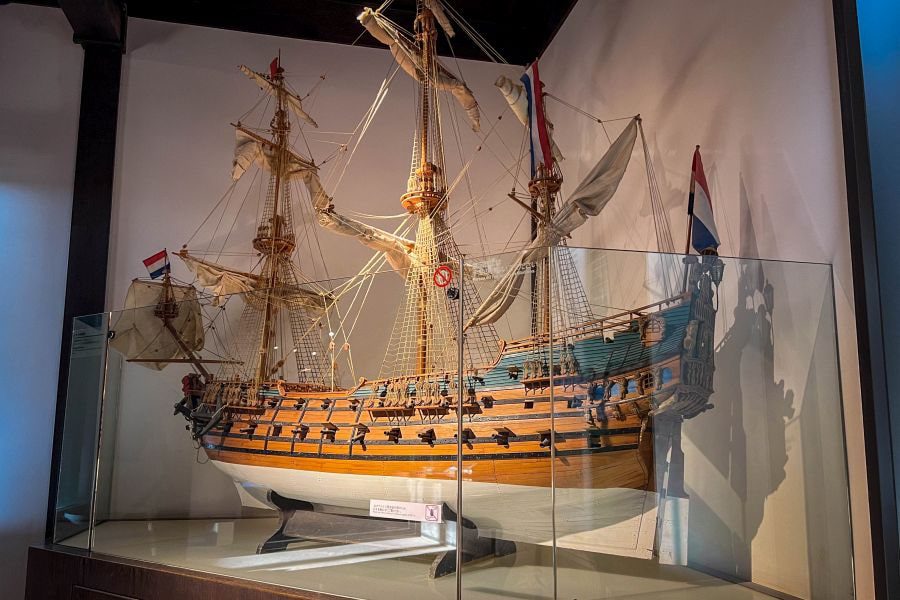 Nagasaki Dejima Dutch ship model