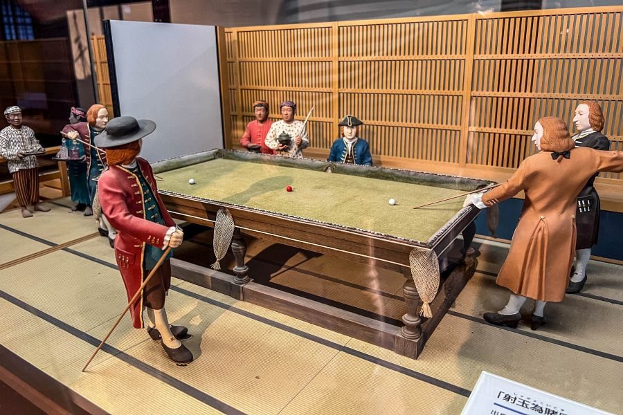 Nagasaki Dejima billiards diorama