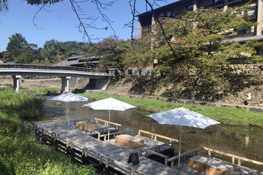 Nagato Yumoto Onsen riverside