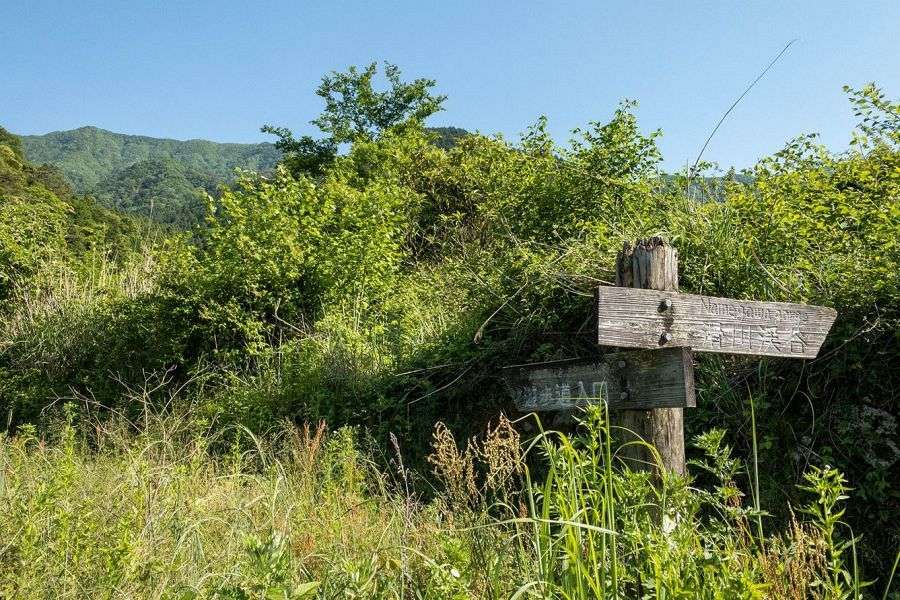 Namekawa Gorge signpost