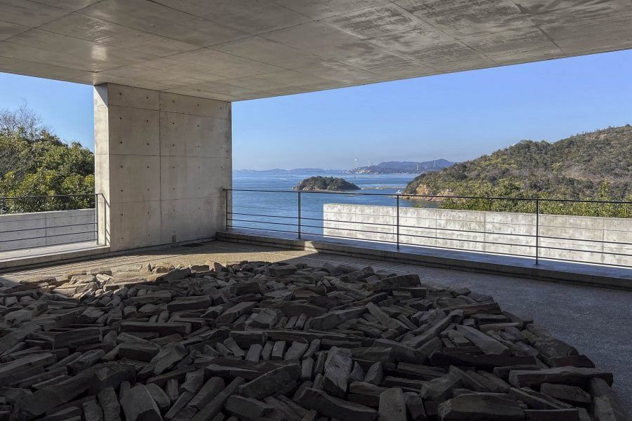 Naoshima Benesse House Museum stone circle