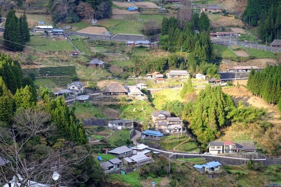 Ochiai Village Tokushima from afar