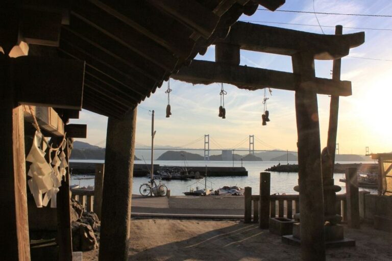 Oshima Island shrine and Kurushima Bridge