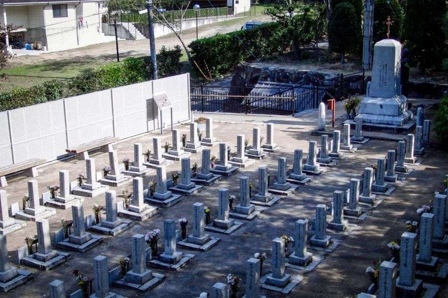 Russian soldiers cemetery graves