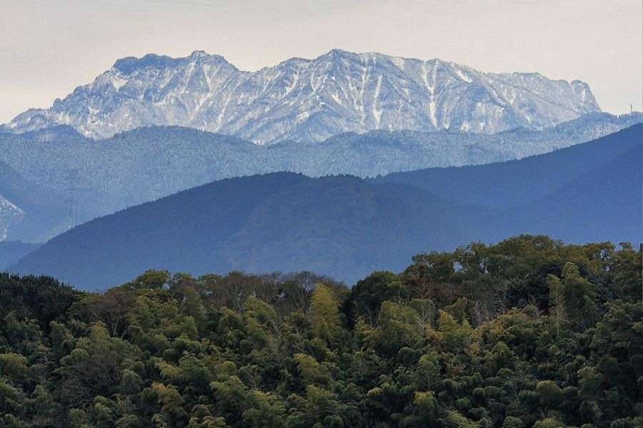 Saijo snowy Ishizuchi