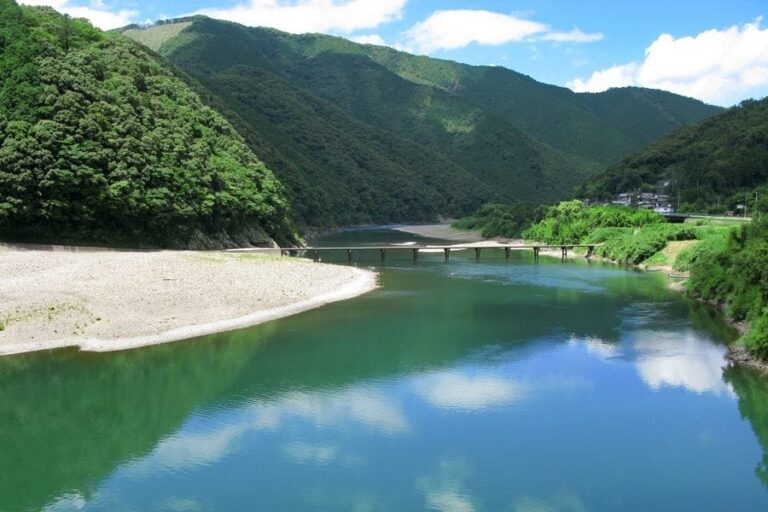 Shimanto River and Iwama Bridge