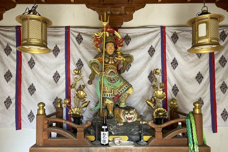 T19 Tatsue ji Temple Bishamon statue