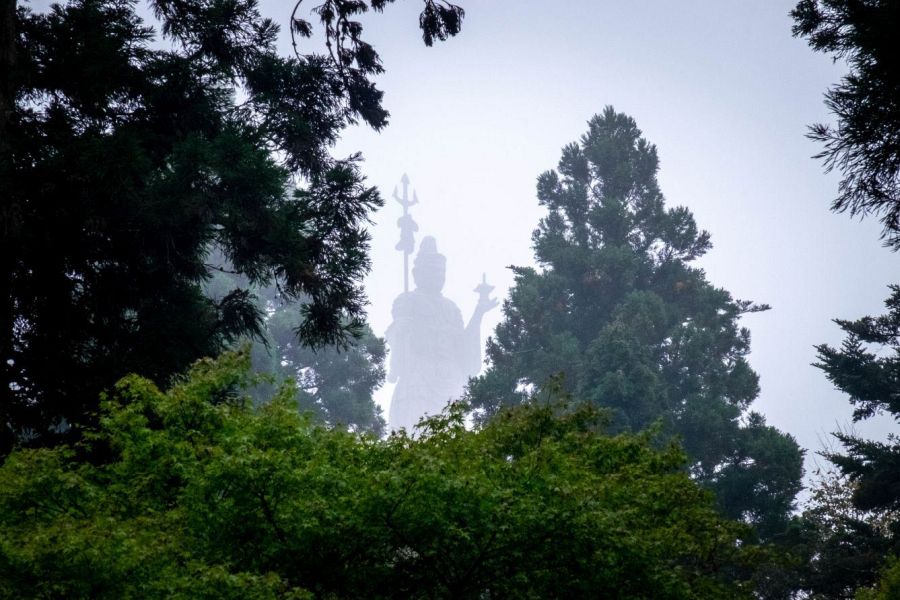 T66 Unpen ji Temple Benzaiten in the mist