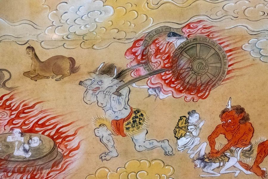 Temple 23 Yakuo ji to hell in a handcart