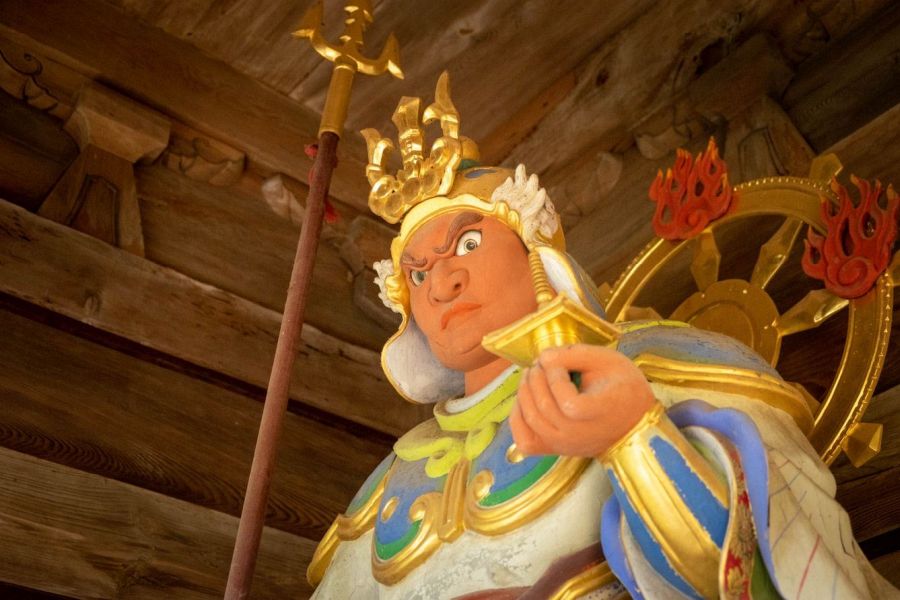 Temple 8 Kumadani ji Temple inner gate guadian left