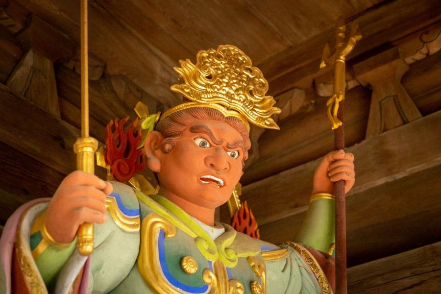 Temple 8 Kumadani ji Temple inner gate guadian right