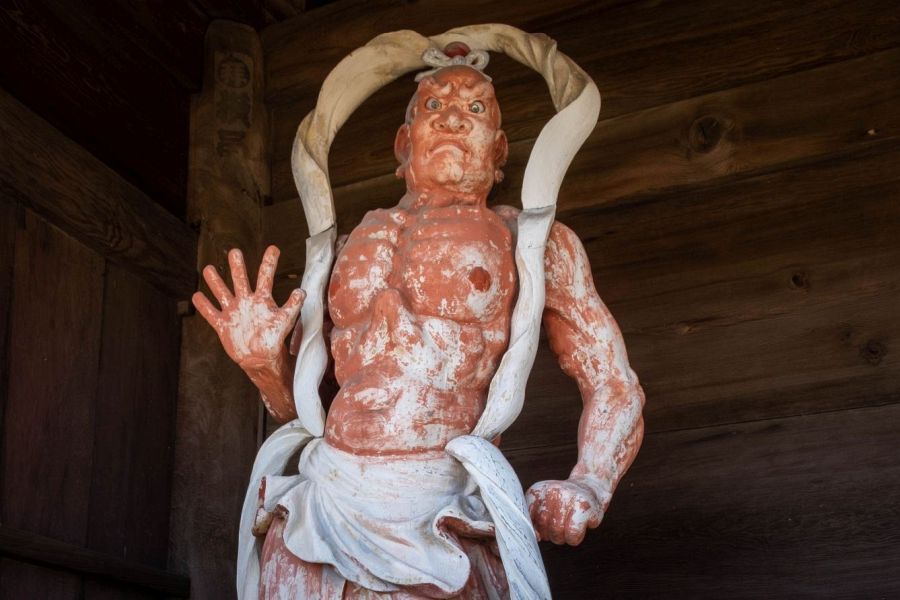 Temple 8 Kumadani ji Temple outer gate guadian left