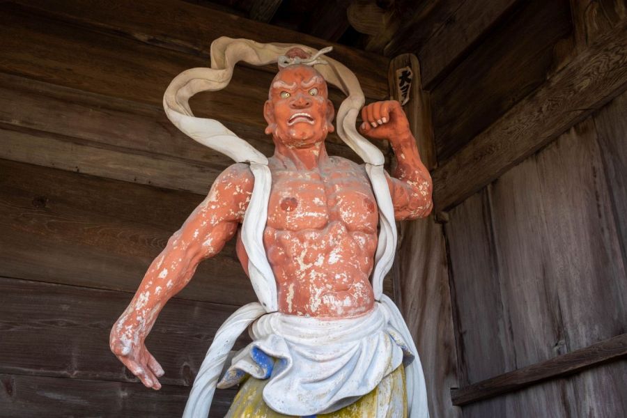 Temple 8 Kumadani ji Temple outer gate guadian right