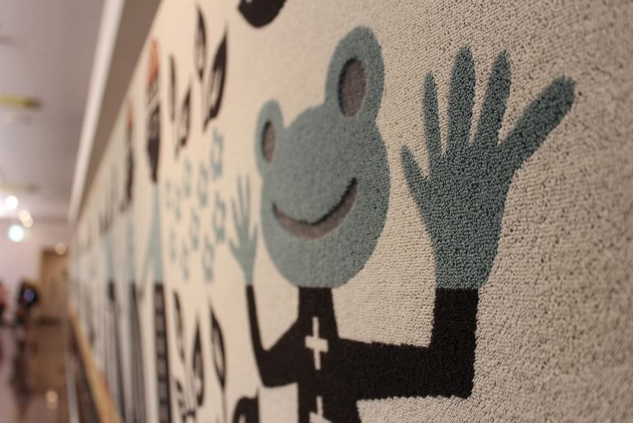 Towel Museum of Art frog character