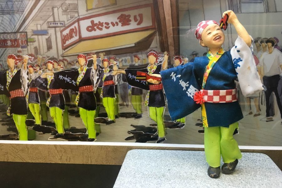 Yosakoi Museum diorama dancer