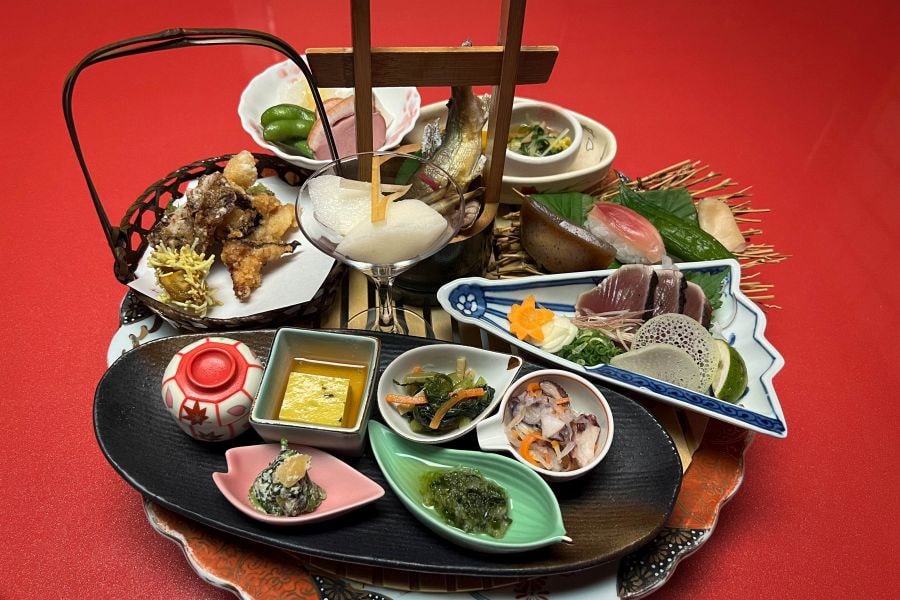 Hamacho teahouse sawachi ryori dinner