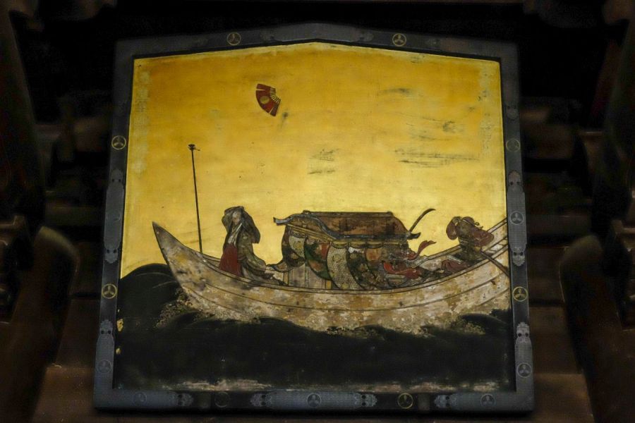 T31 Chikurin ji Temple battle of yashima painting right