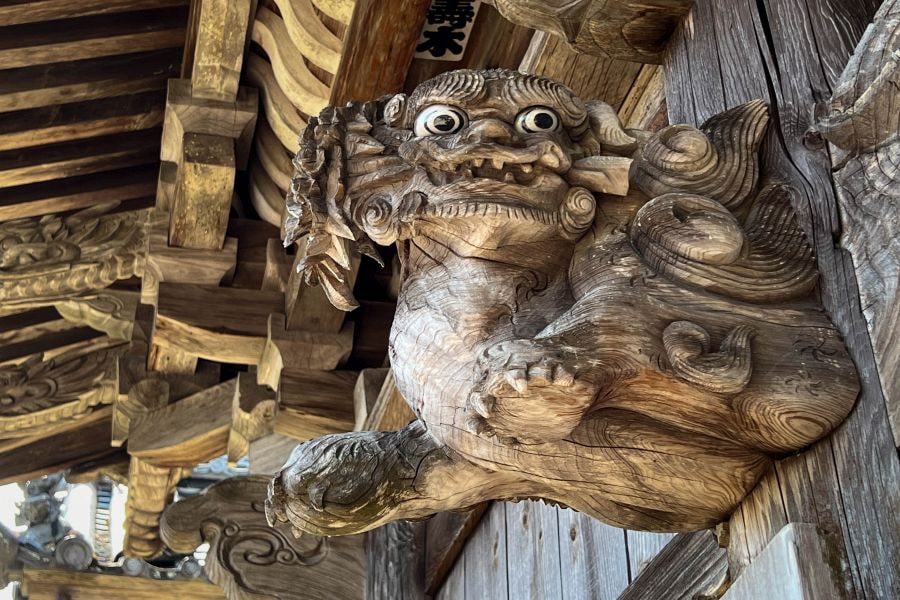 T40 Kanjizai ji Temple cute shishi