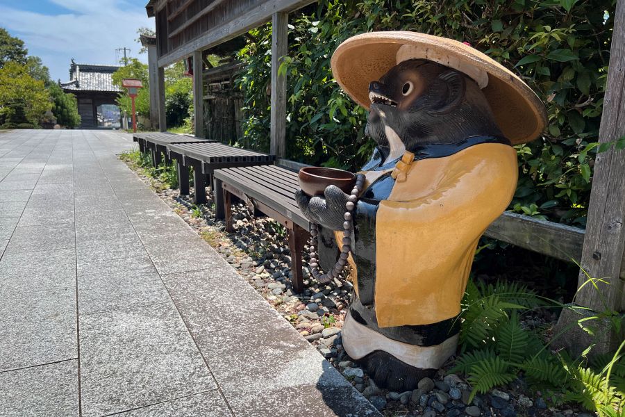 T40 Kanjizai ji Temple tanuki pilgrim