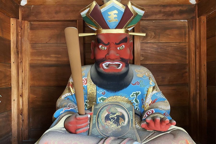 T53 Enmyo ji Temple Enma hell judge statue