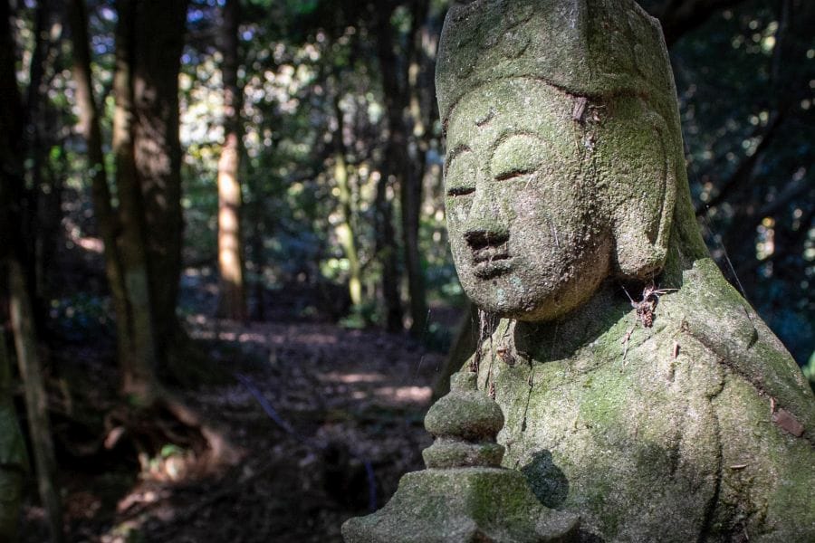 Nishiyama Koryu-ji Temple stone Buddha