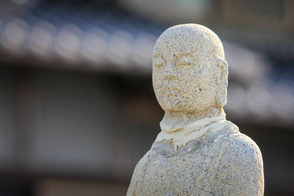 Persecution of Buddhism in Shikoku head glued on