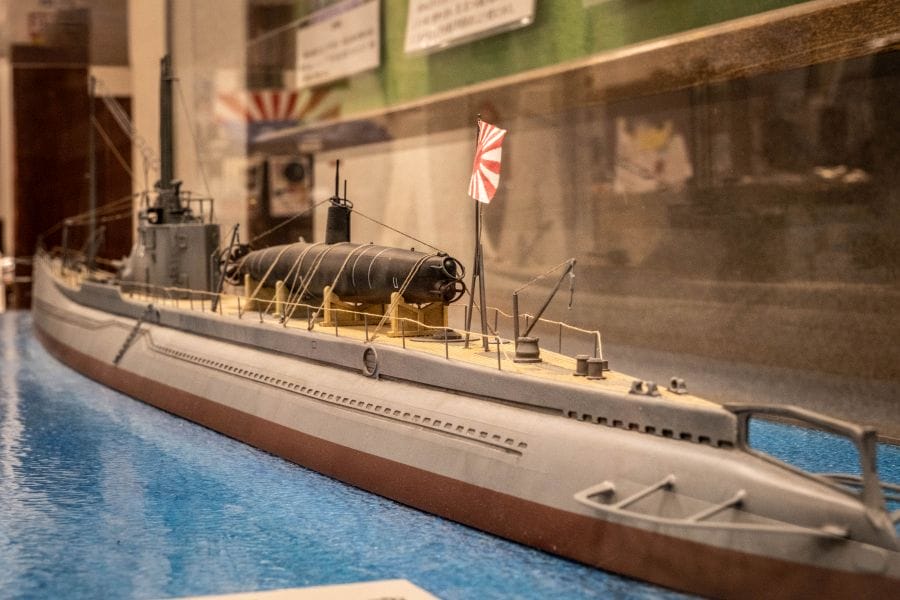 Etajima Naval Academy minsub and mother ship