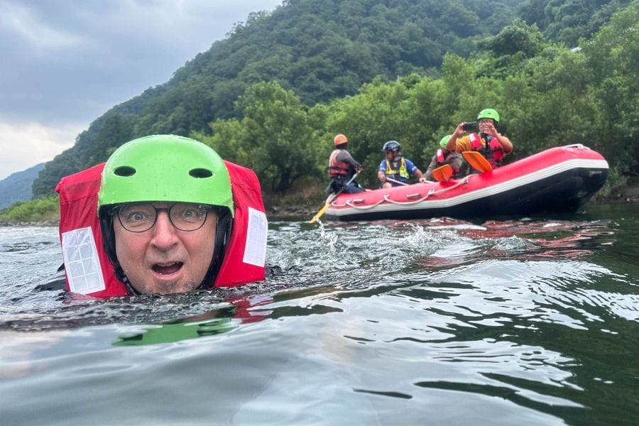 Gonokawa rafting Rod swimming