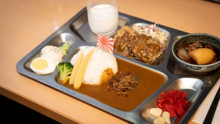 Kure curry restaurant metal tray dish