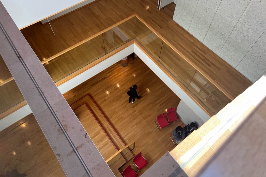 Okuda Genso & Sayume Art Museum stairwell