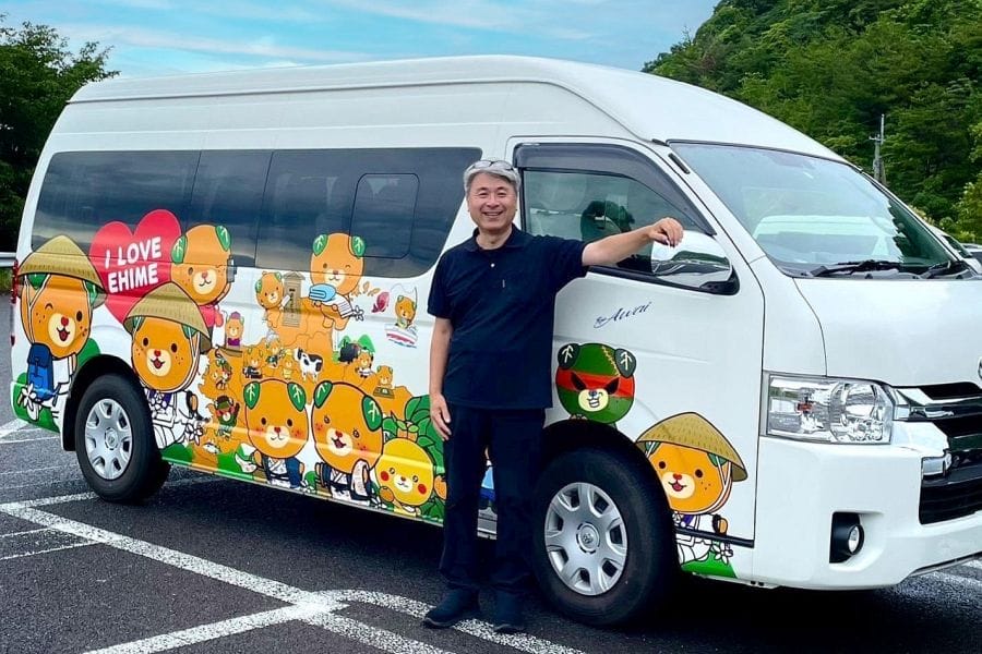 Fujiyama-san with van